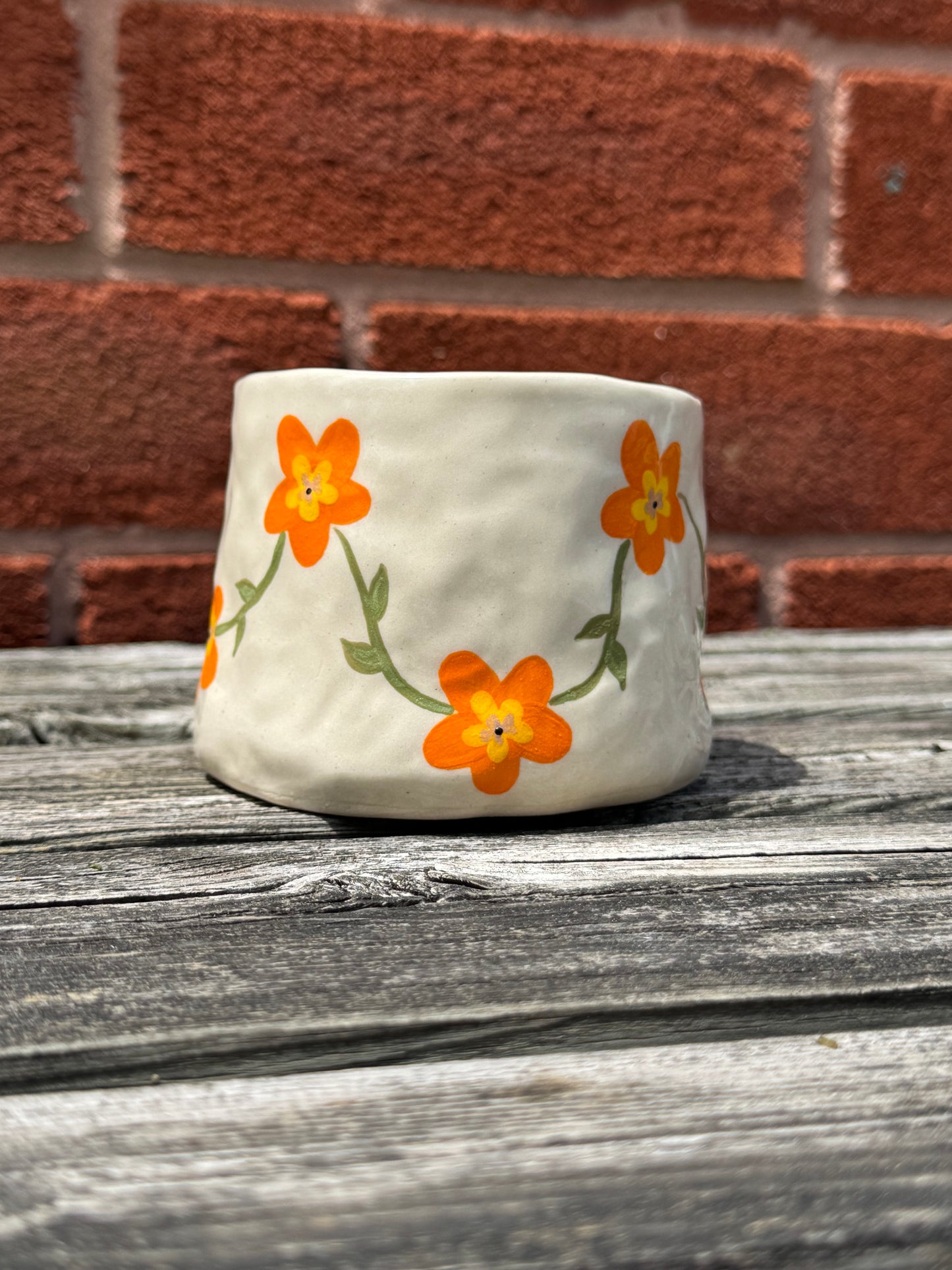 orange sunrise flower | mug