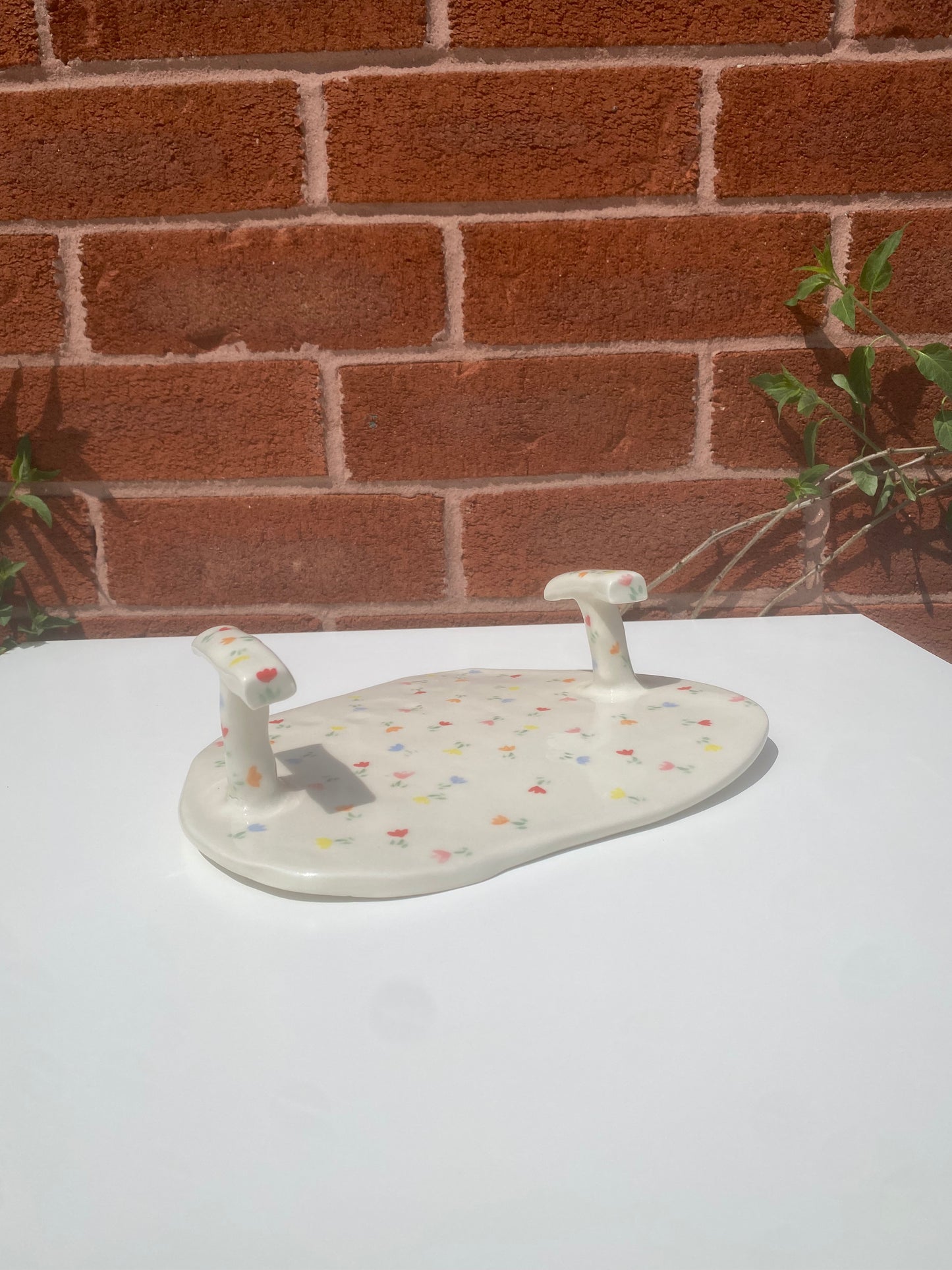 platter | dainty flower