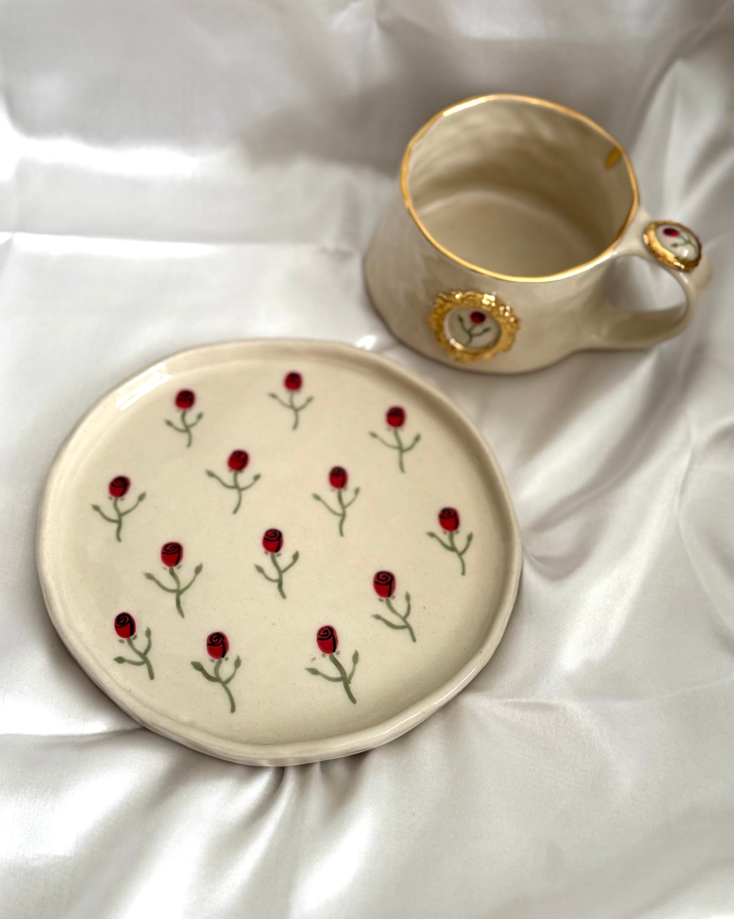 enchanted rose | side plate