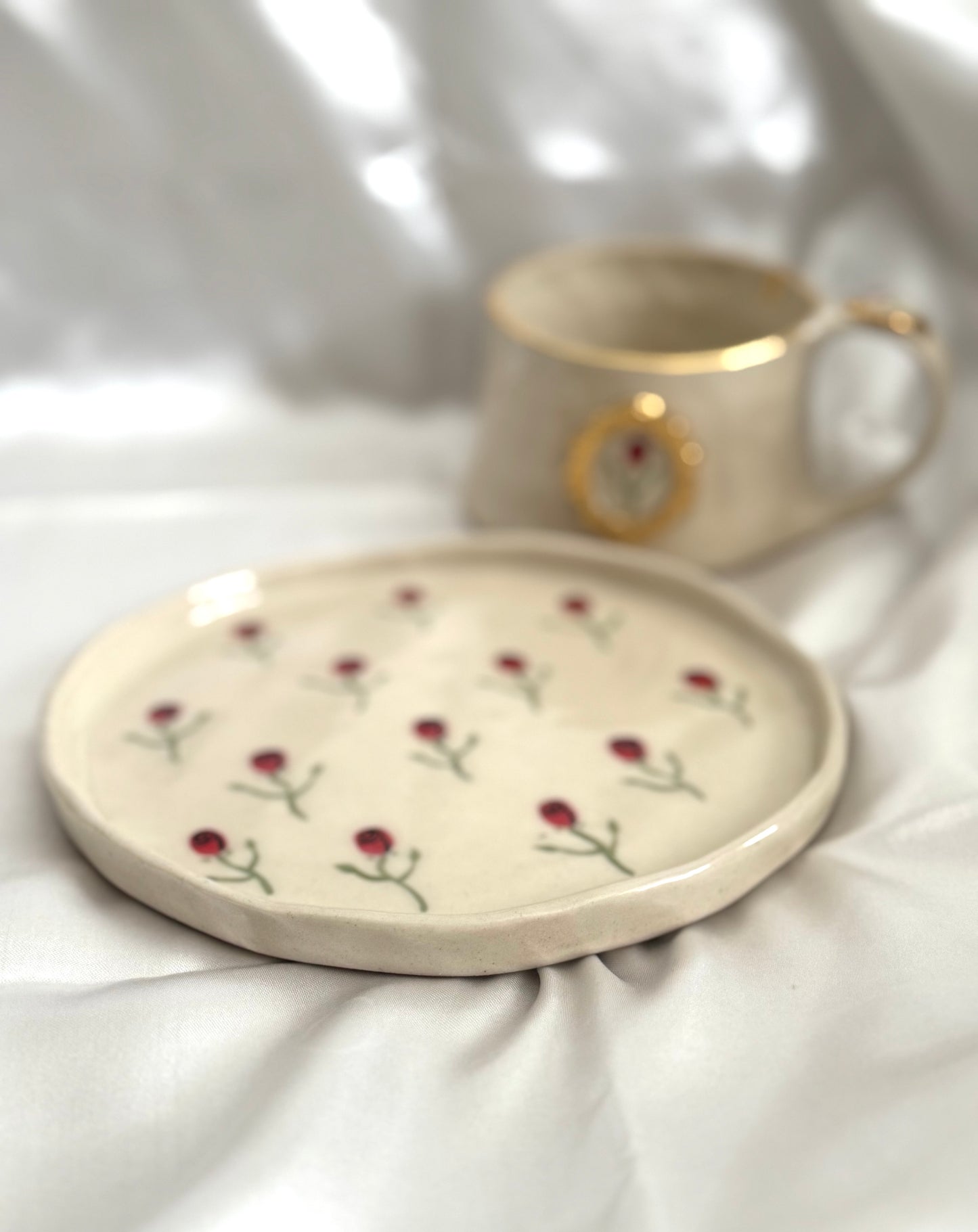 enchanted rose | side plate