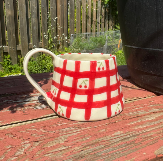 gingham cherry | mug