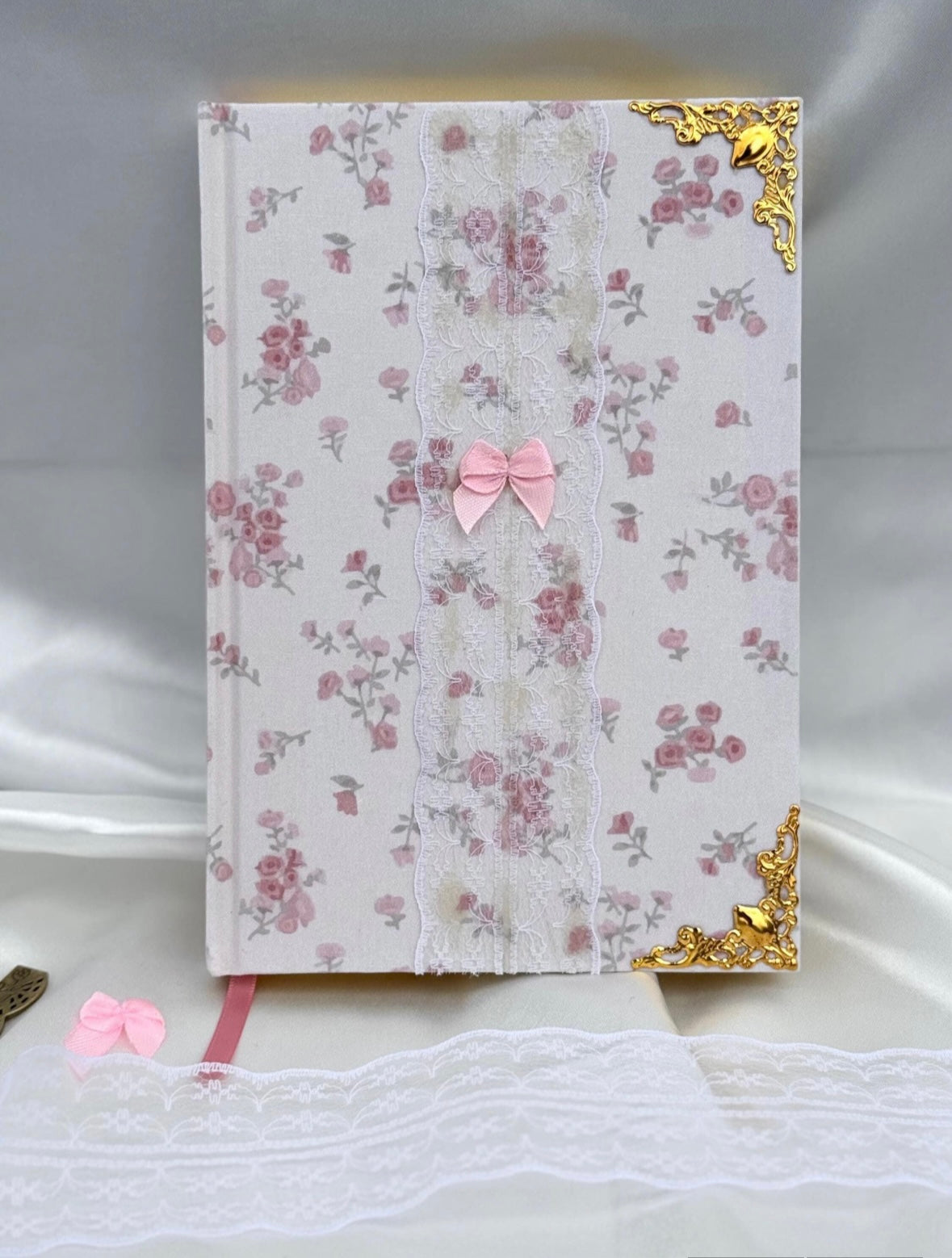 pink floral coquette | journal