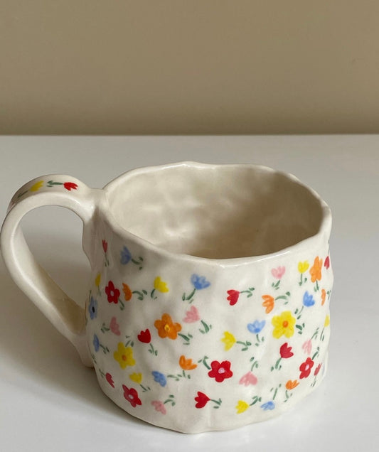 dainty flower single espresso cup custom