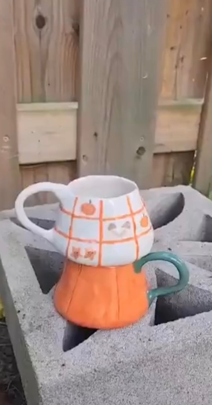 pumpkin checkered | mug