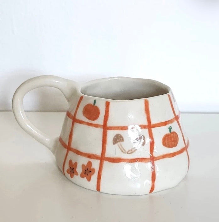 pumpkin checkered | mug