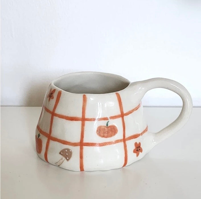 pumpkin checkered | mug