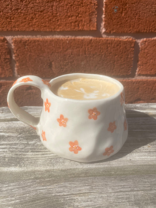 orange flowers | mug