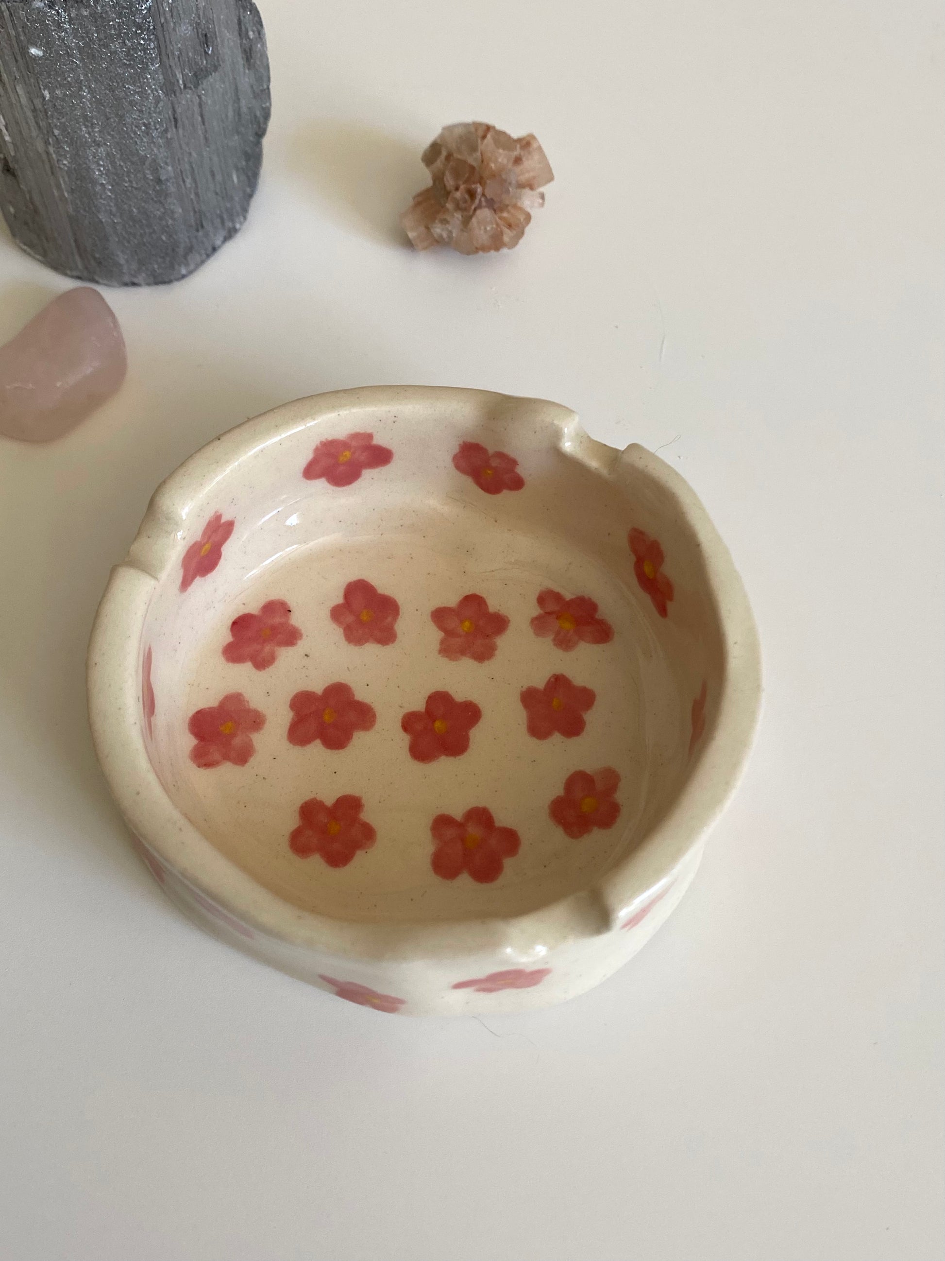 Camellia Ceramic Ashtray
